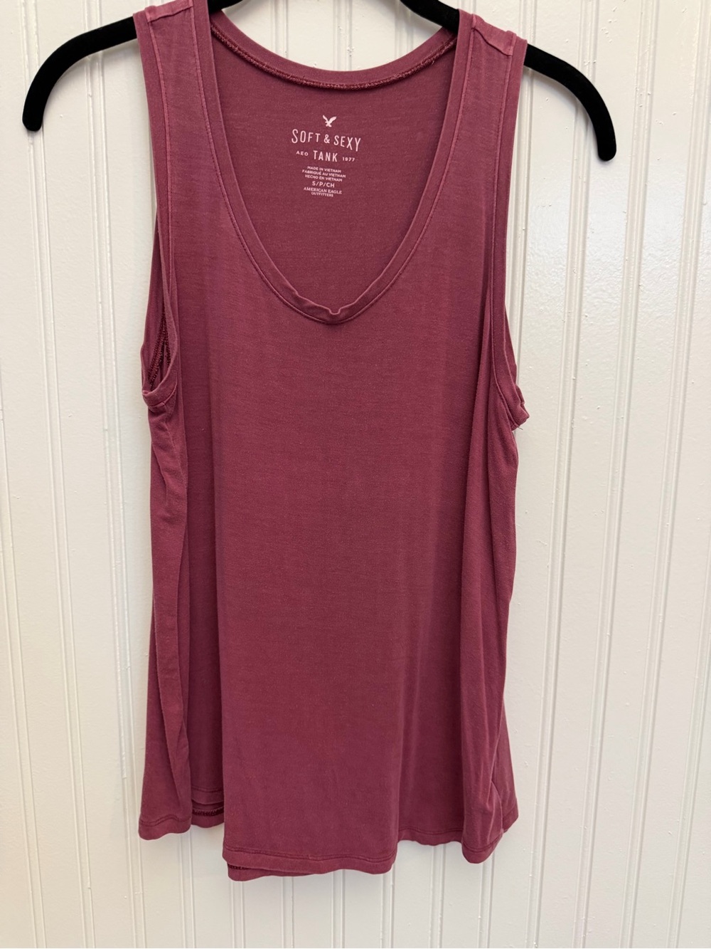American Eagle Outfitters Soft & Sexy Mauve Tank Top